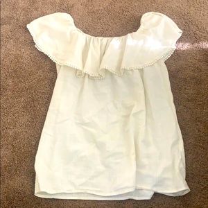 Off the shoulder tunic top